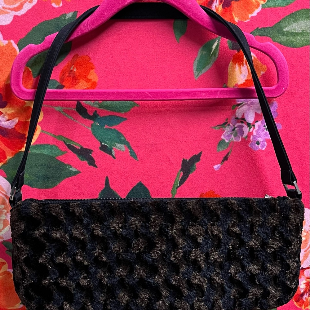 Elegant Black and Brown Textured Women's Bag